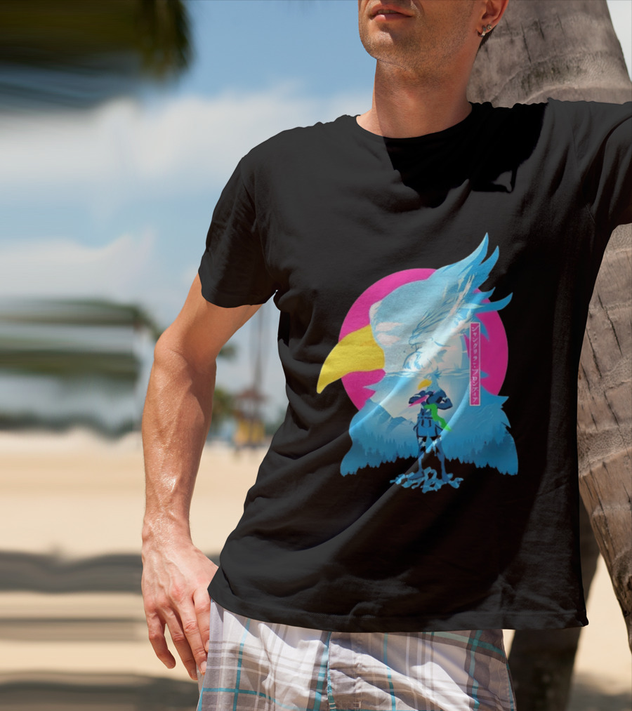 Shangri La Frontier Sunraku Eagle Art Gaming Manga Fantasy T-Shirt
