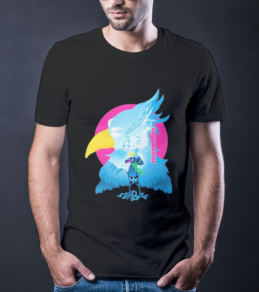 Shangri La Frontier Sunraku Eagle Art Gaming Manga Fantasy T-Shirt