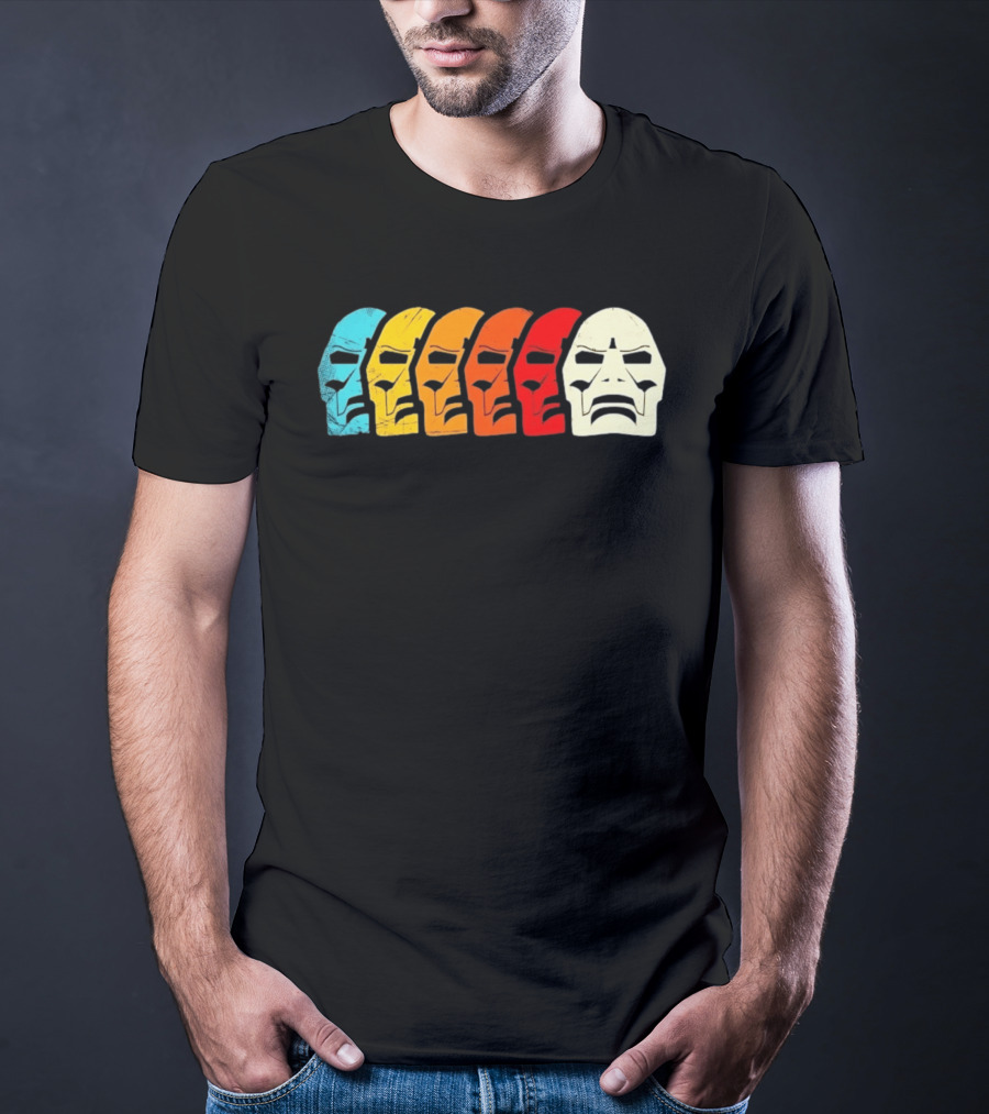 MF Doom Mask Multicolor Hip Hop Rap T-Shirt