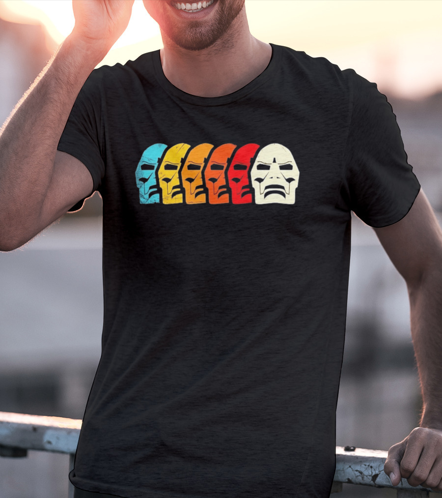 MF Doom Mask Multicolor Hip Hop Rap T-Shirt