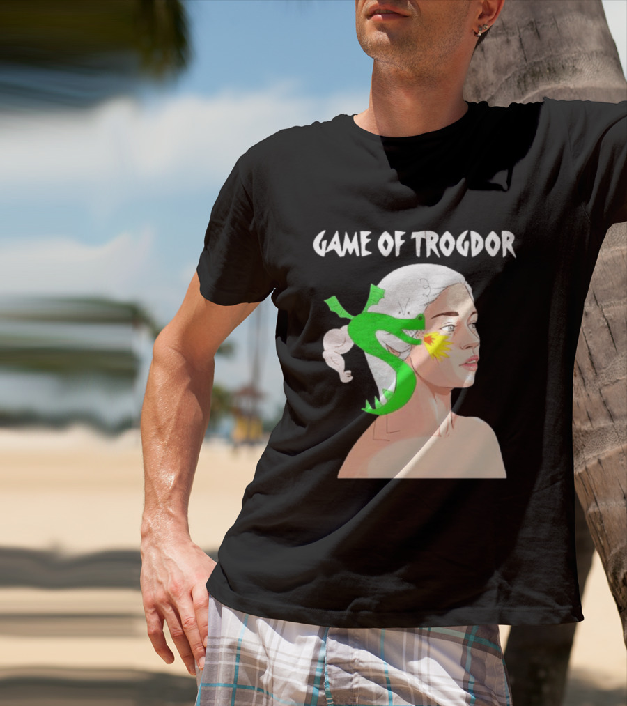 Game Of Trogdor Dragon And Woman T-Shirt
