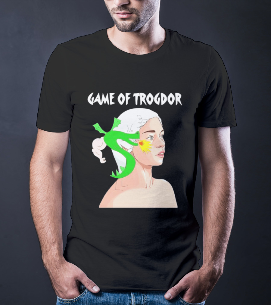 Game Of Trogdor Dragon And Woman T-Shirt