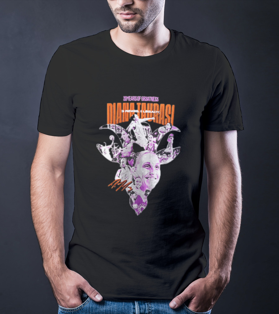 20 Years Of Greatness Diana Taurasi 3 Rings Legacy T-Shirt