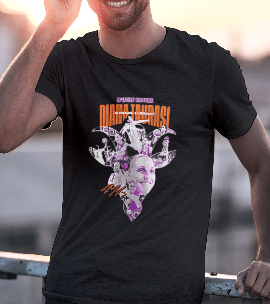 20 Years Of Greatness Diana Taurasi 3 Rings Legacy T-Shirt
