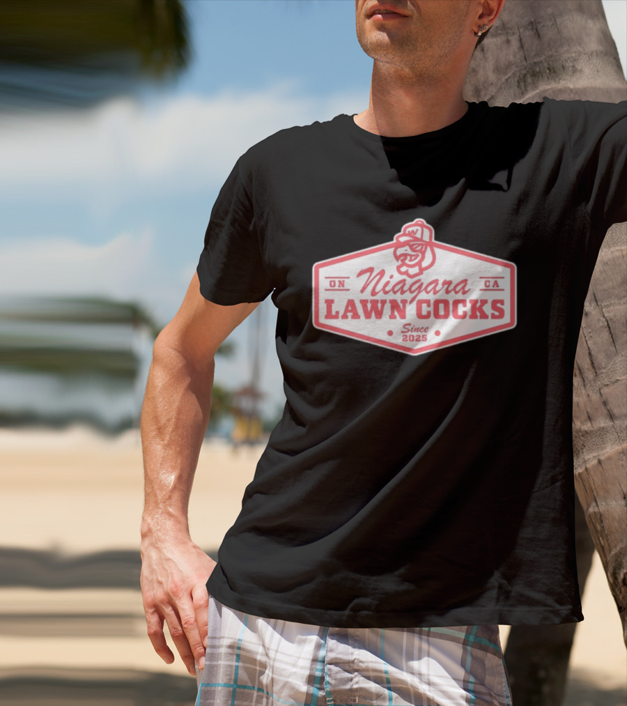 ON Niagara Lawn Cocks CA Since 2025 Rooster T-Shirt