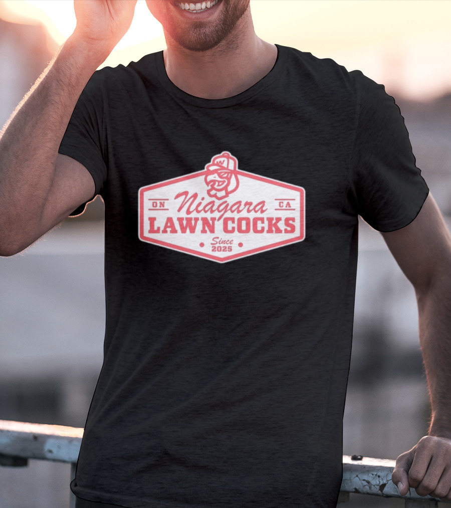 ON Niagara Lawn Cocks CA Since 2025 Rooster T-Shirt