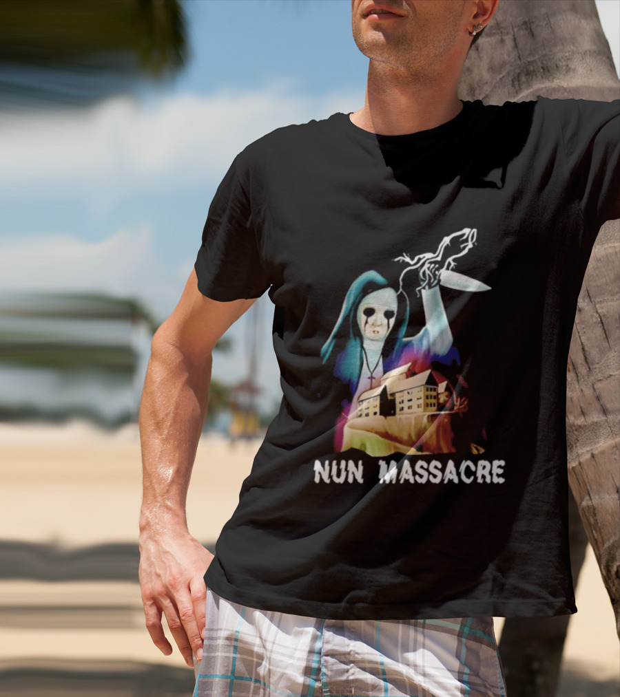 Nun Massacre Horror Game Puppet Combo Slasher T-Shirt