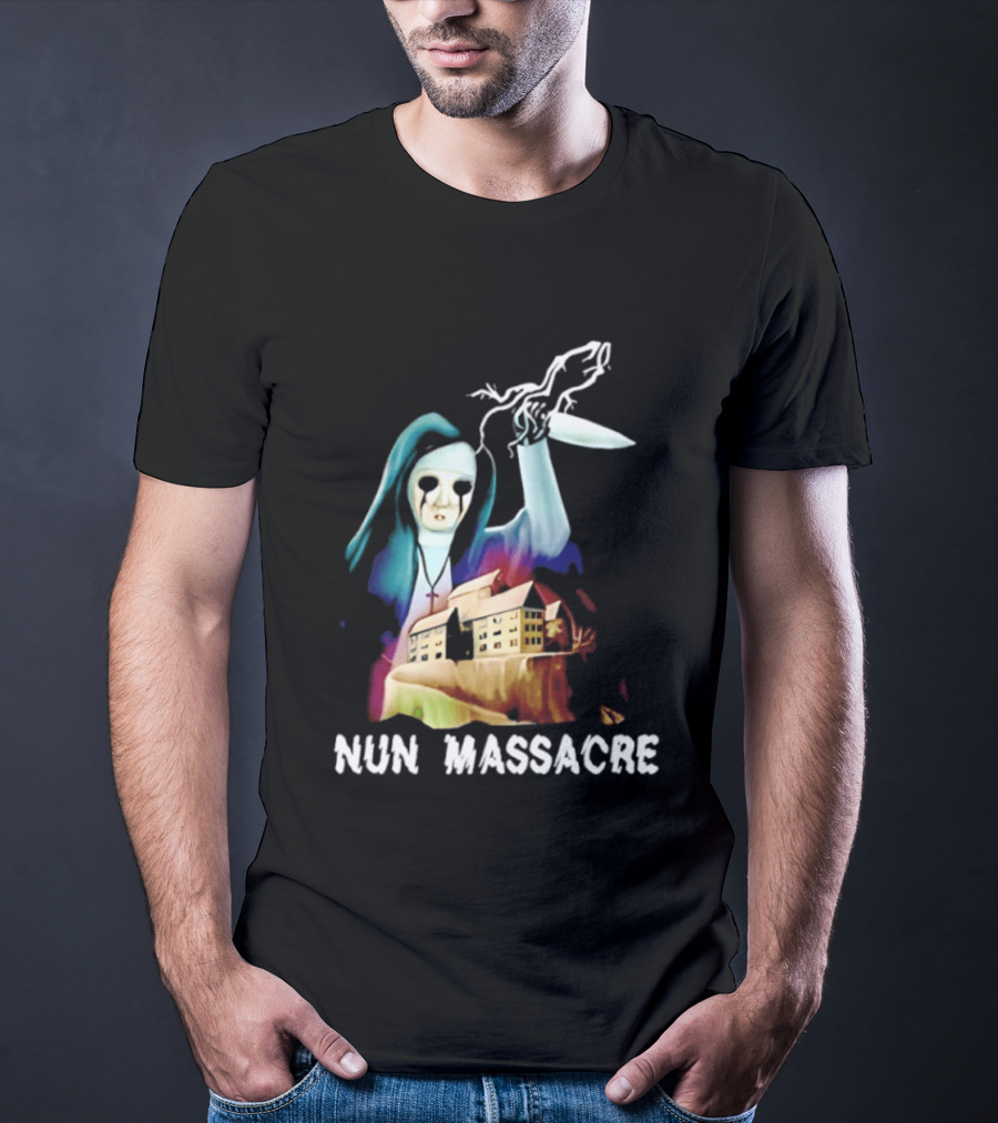 Nun Massacre Horror Game Puppet Combo Slasher T-Shirt