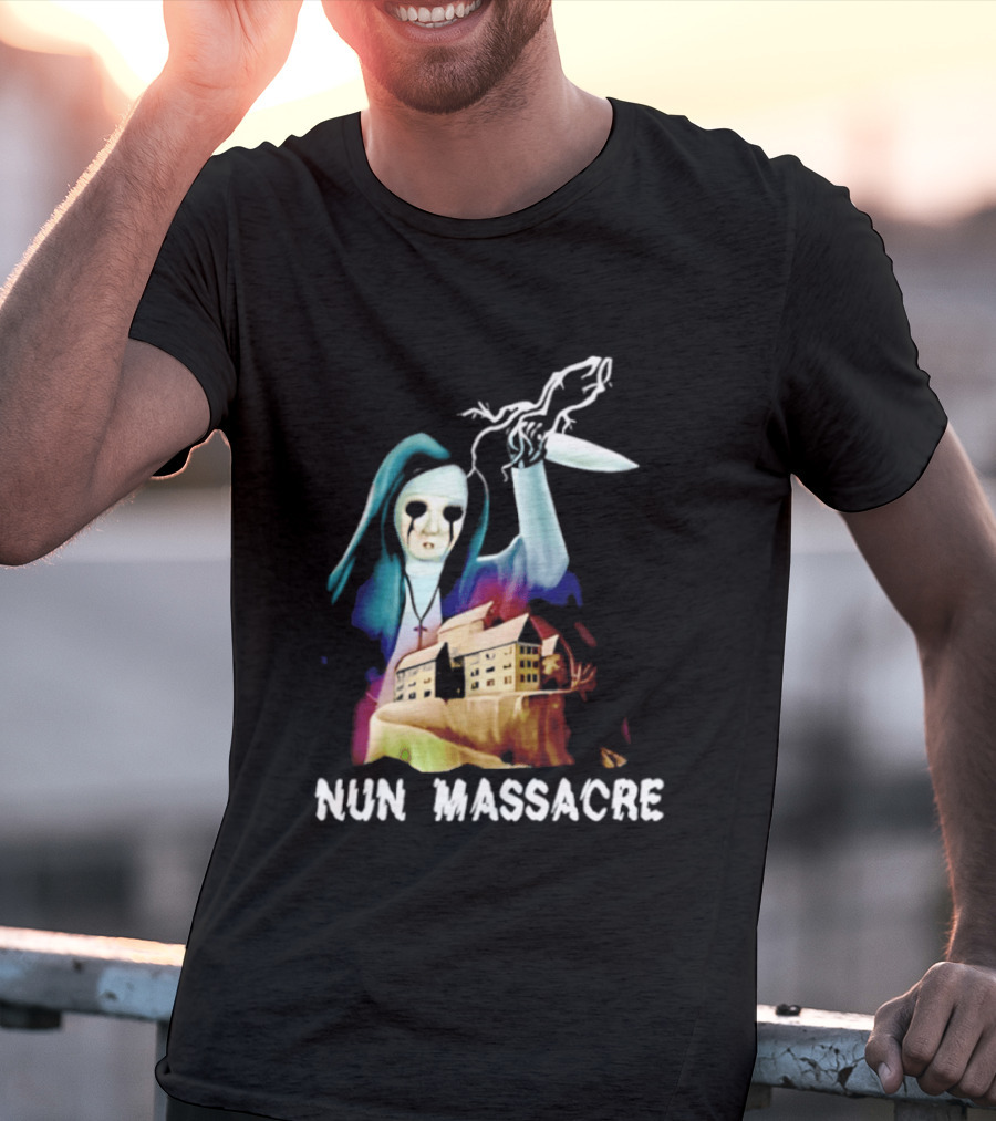 Nun Massacre Horror Game Puppet Combo Slasher T-Shirt