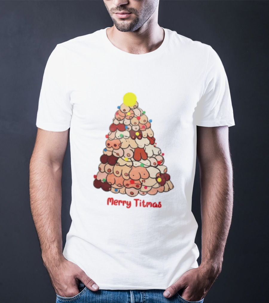 Merry Titmas Christmas Tree Fun Festive T-Shirt