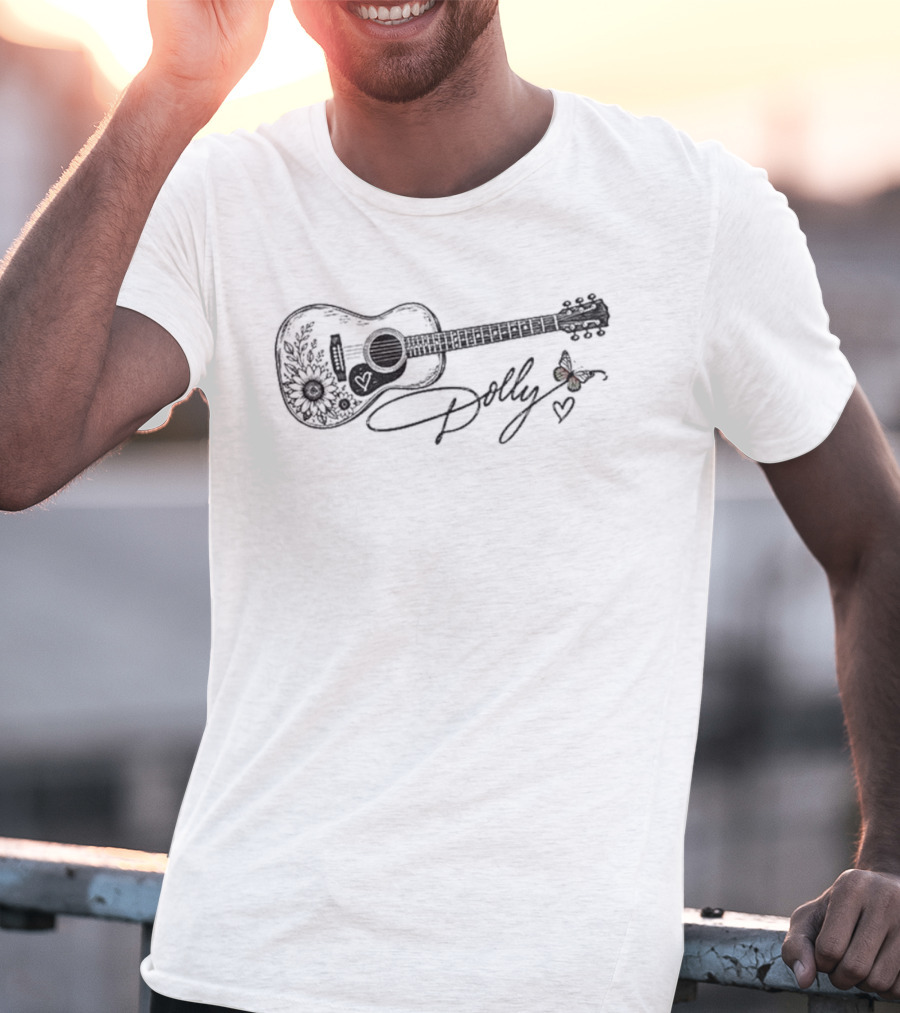 Dolly Butterfly Guitar Signature Best Seller T-Shirt