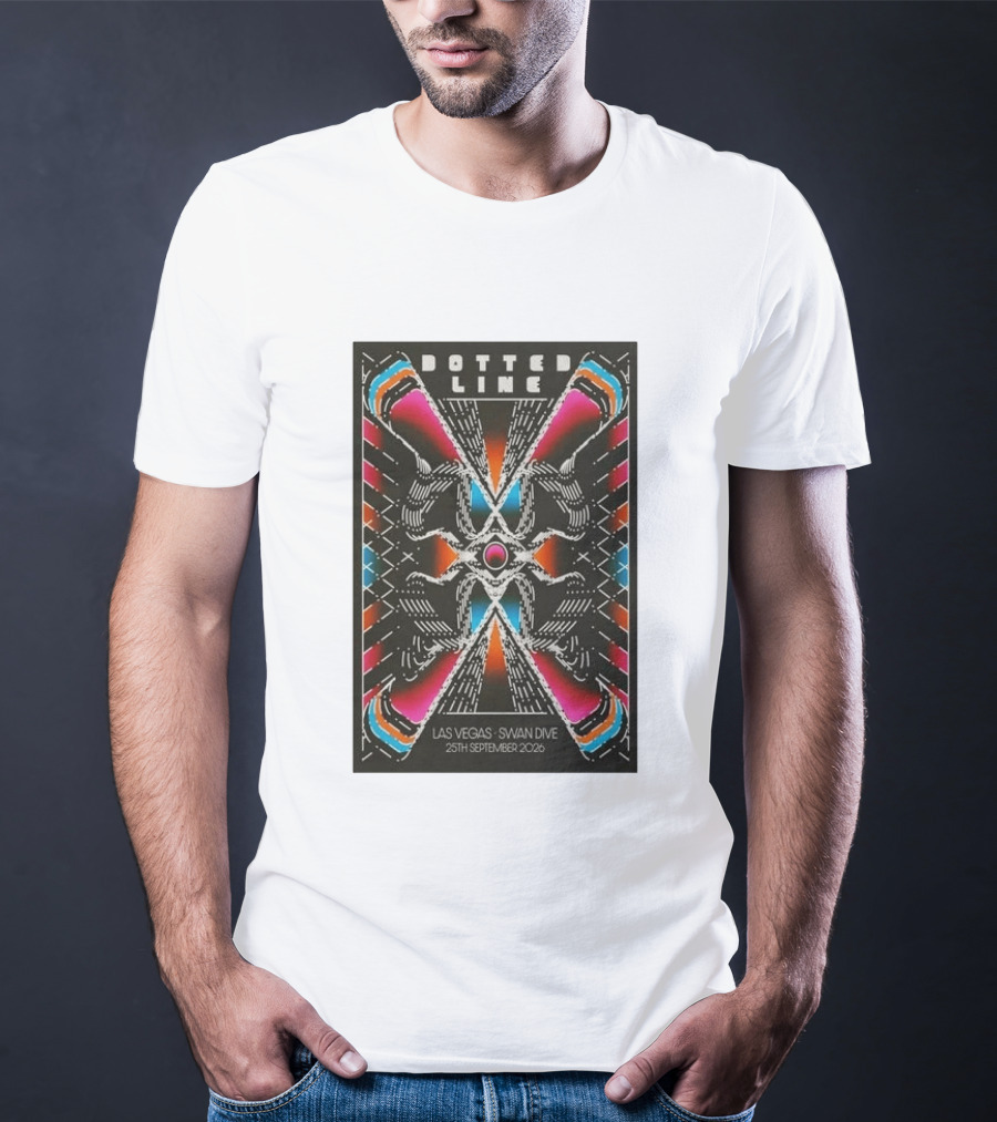Dotted Line Las Vegas Swan Dive September 25 2026 Concert T-Shirt
