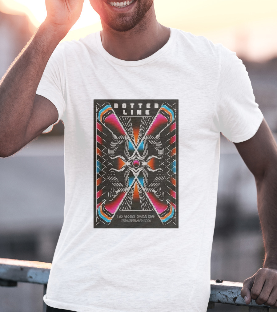 Dotted Line Las Vegas Swan Dive September 25 2026 Concert T-Shirt