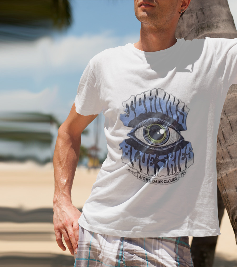 Johnny Blue Skies The Dark Clouds Large Human Eye Iris T-Shirt