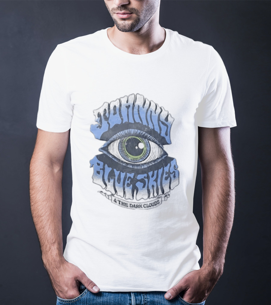 Johnny Blue Skies The Dark Clouds Large Human Eye Iris T-Shirt