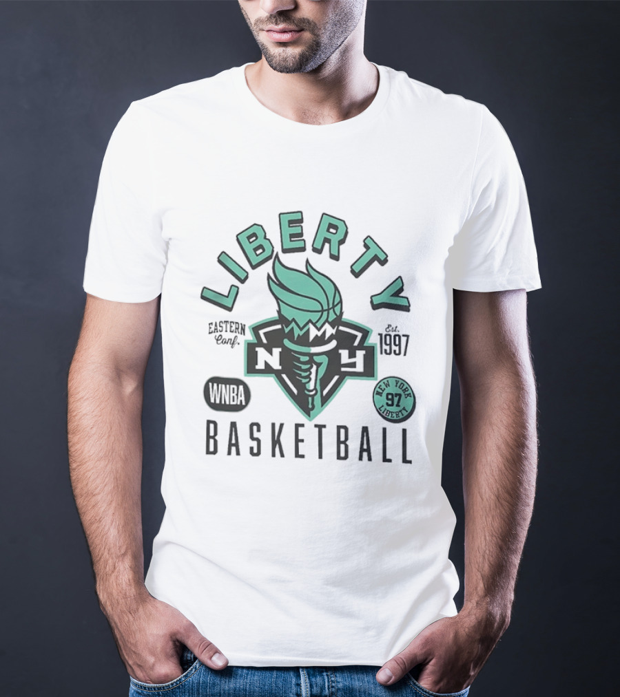 New York Liberty WNBA Basketball Eastern Conf Est 1997 97 T-Shirt