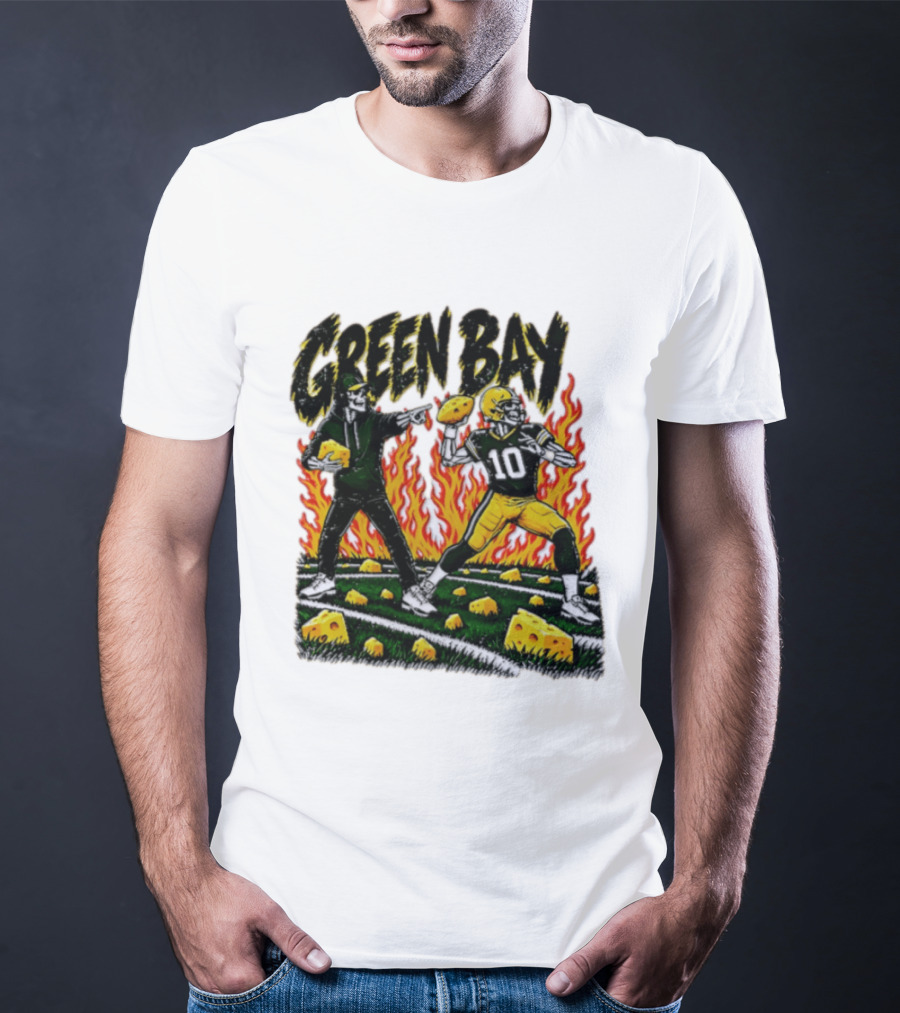Green Bay Packers Football Skeleton Player Cheeseheads 2026 T-Shirt