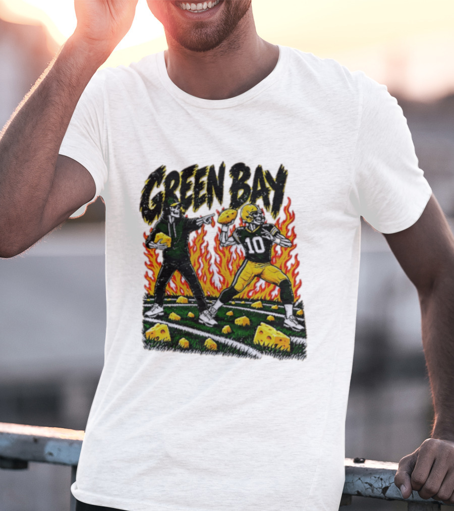 Green Bay Packers Football Skeleton Player Cheeseheads 2026 T-Shirt