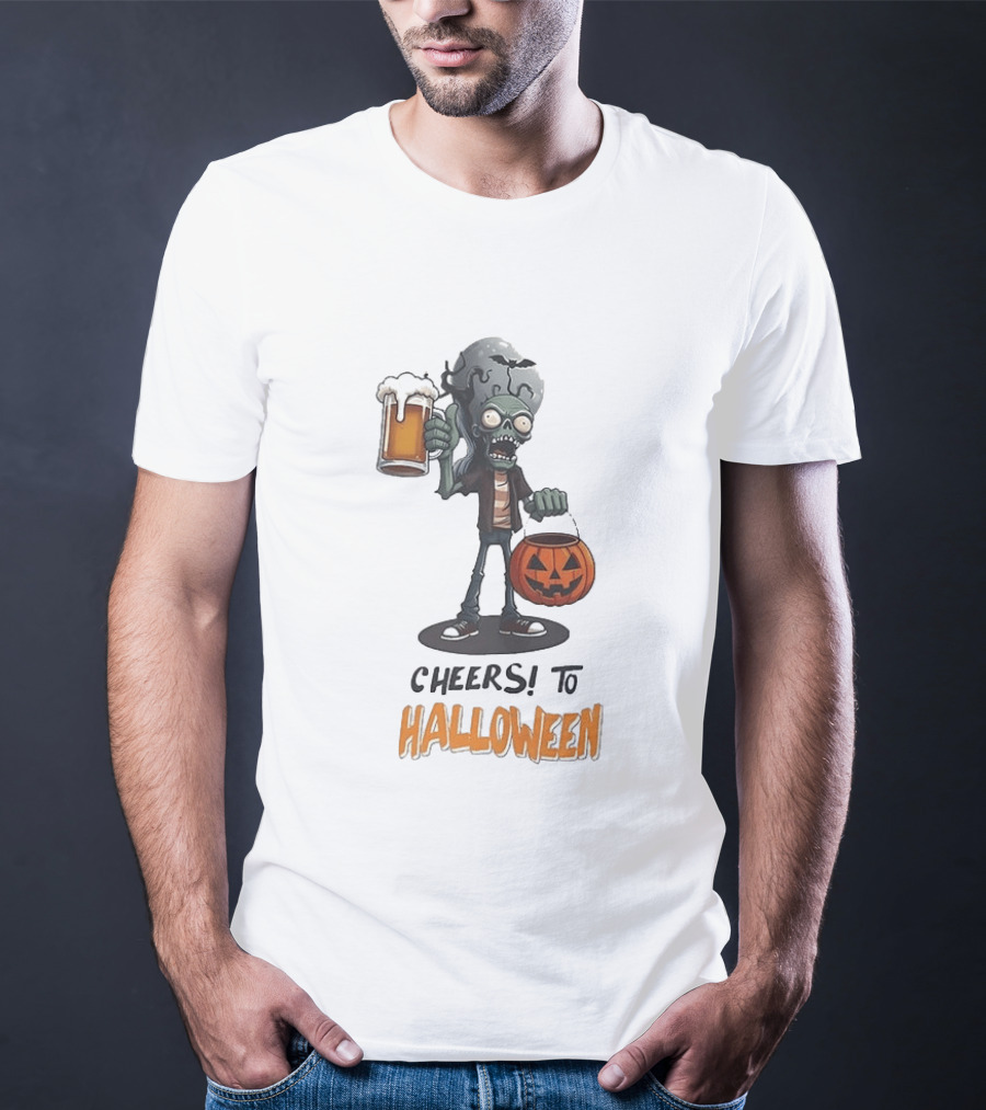 Zombie Cheers Halloween 2026 Pumpkin Beer T-Shirt