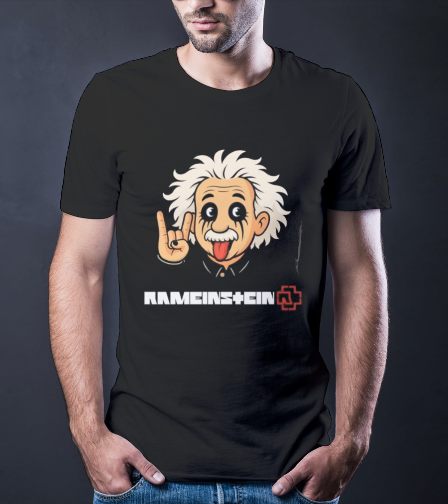 Rammstein Einstein Rock Metal Mashup Iconic Fusion T-Shirt