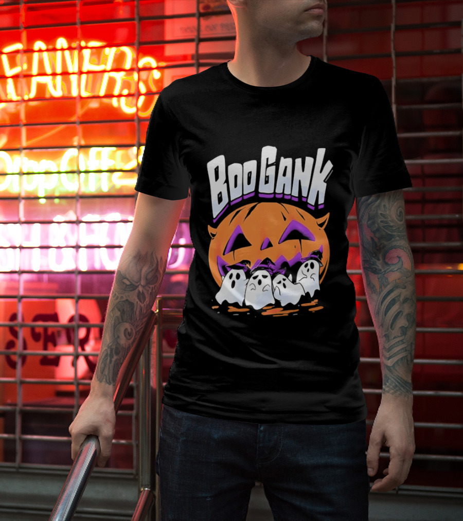 Boo Gank Halloween Pumpkin Ghosts Spooky T-Shirt