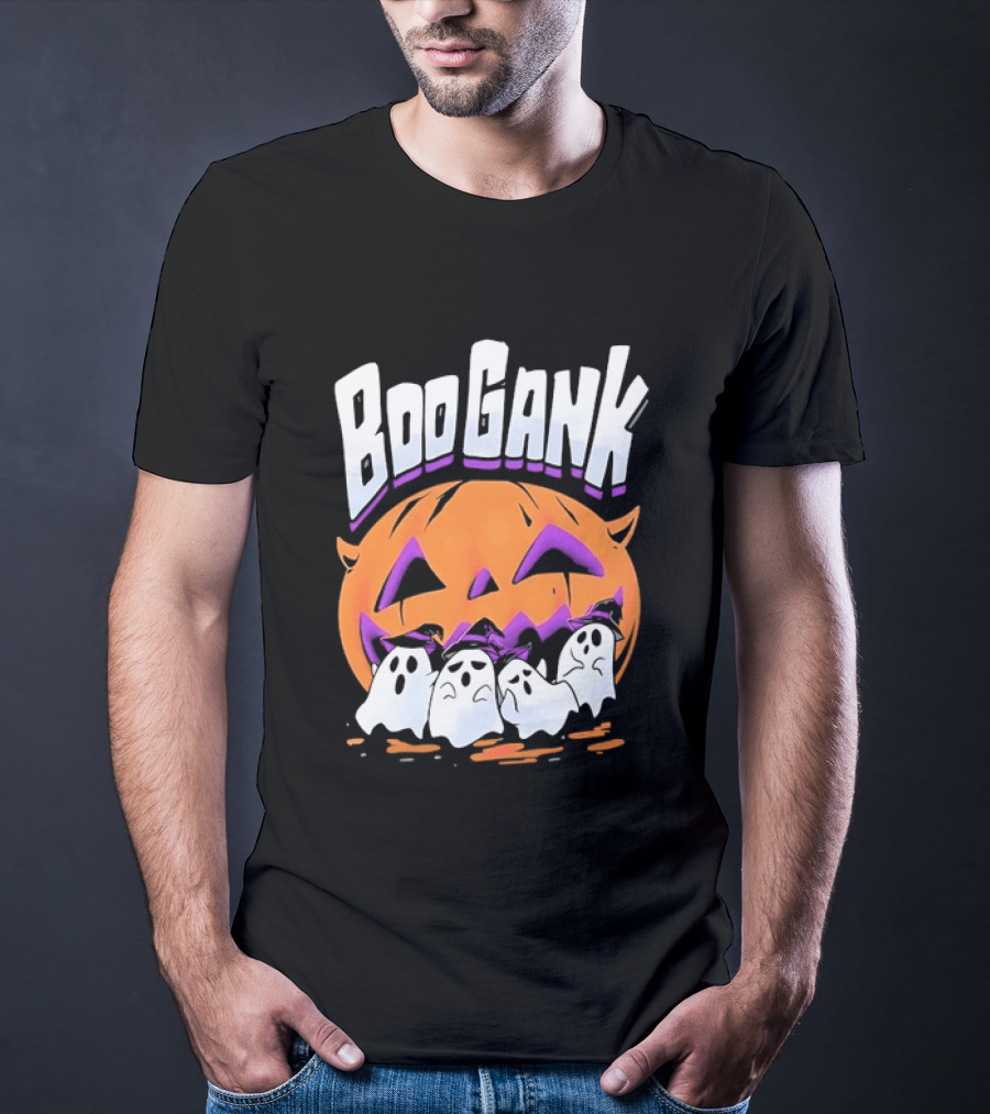 Boo Gank Halloween Pumpkin Ghosts Spooky T-Shirt