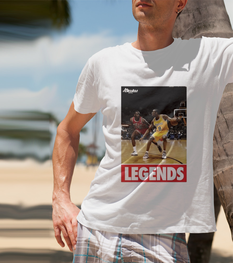 Michael Jordan Vs Kobe Bryant Legends Chicago Bulls Lakers T-Shirt