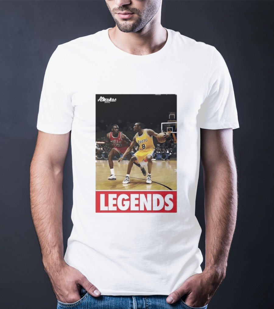 Michael Jordan Vs Kobe Bryant Legends Chicago Bulls Lakers T-Shirt