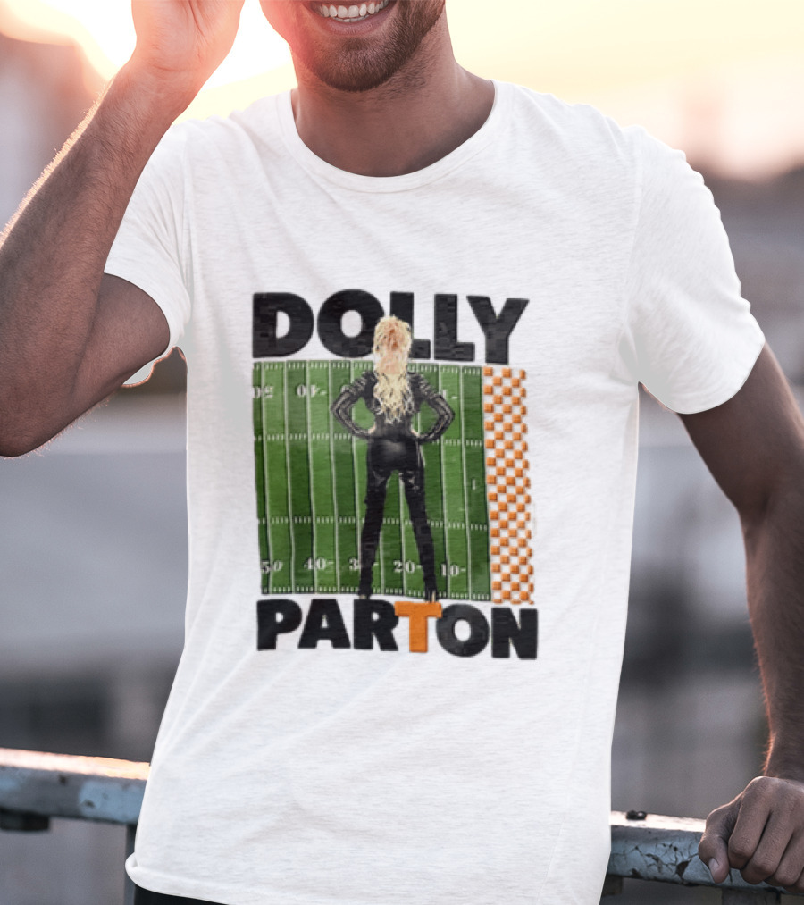 Dolly Parton Tennessee Volunteers Football Field T-Shirt