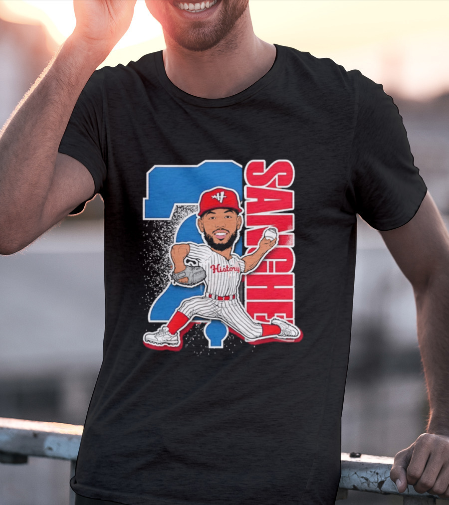 Sixto Sanchez 21 History Philadelphia Phillies Pitcher T-Shirt