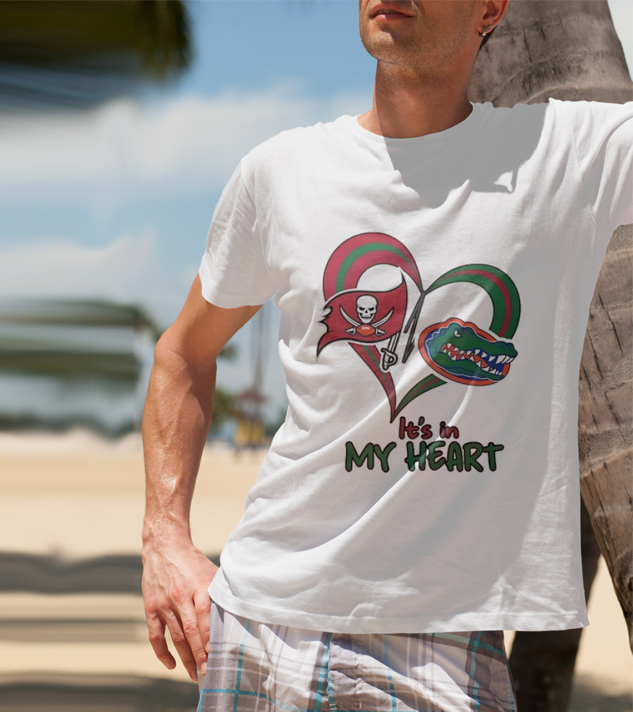 Tampa Bay Buccaneers Florida Gators It's In My Heart T-Shirt