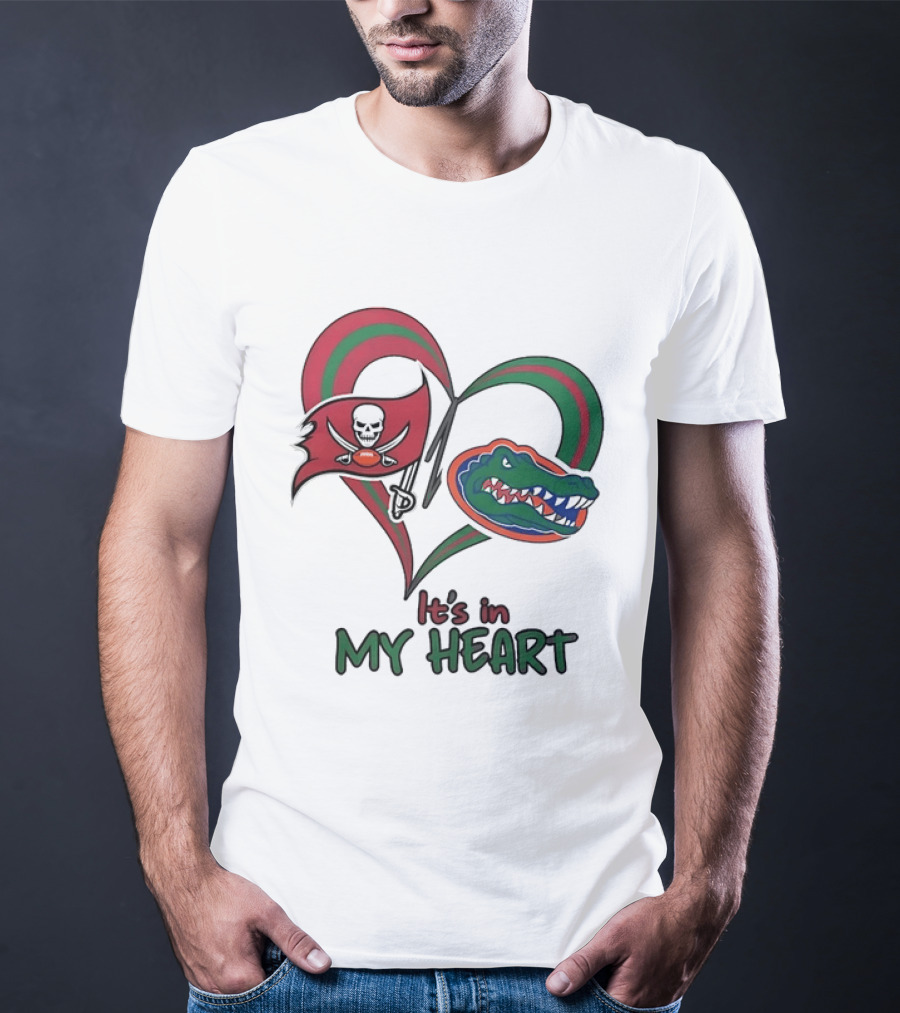 Tampa Bay Buccaneers Florida Gators It's In My Heart T-Shirt