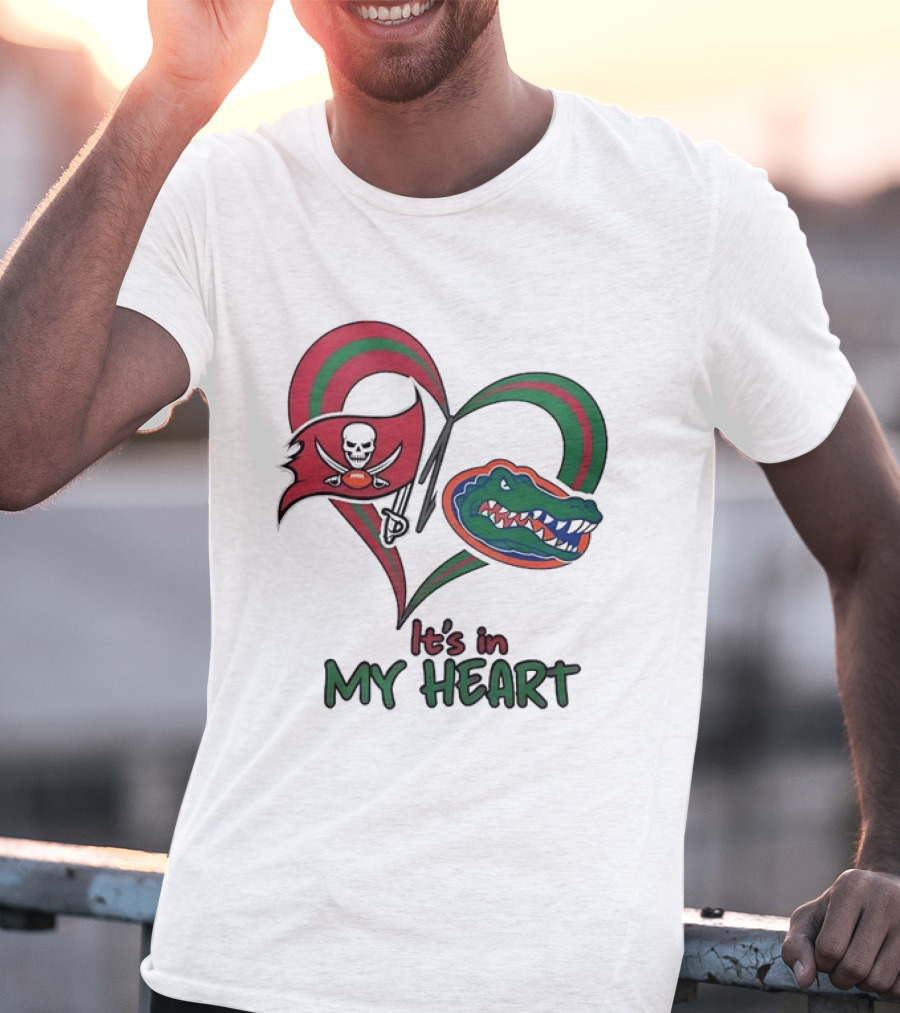 Tampa Bay Buccaneers Florida Gators It's In My Heart T-Shirt