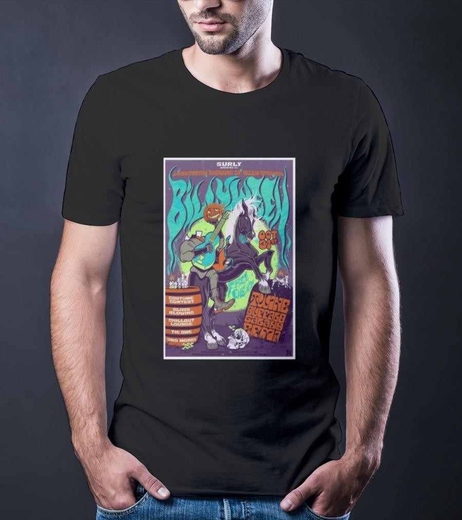 Surly Brewing Co Livestream Billy Strings Halloween Event 10.31.2026 Toucan Buffalo Galaxy Barn T-Shirt