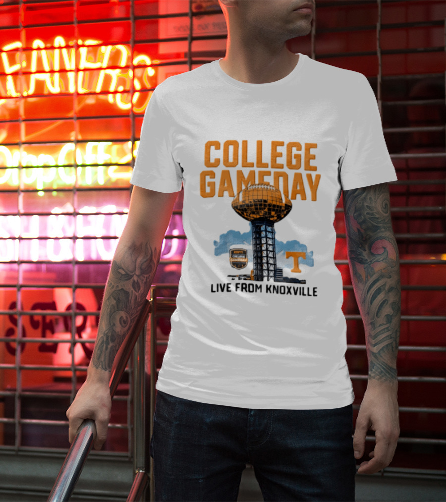 Tennessee Volunteers College Gameday Live From Knoxville Football T-Shirt