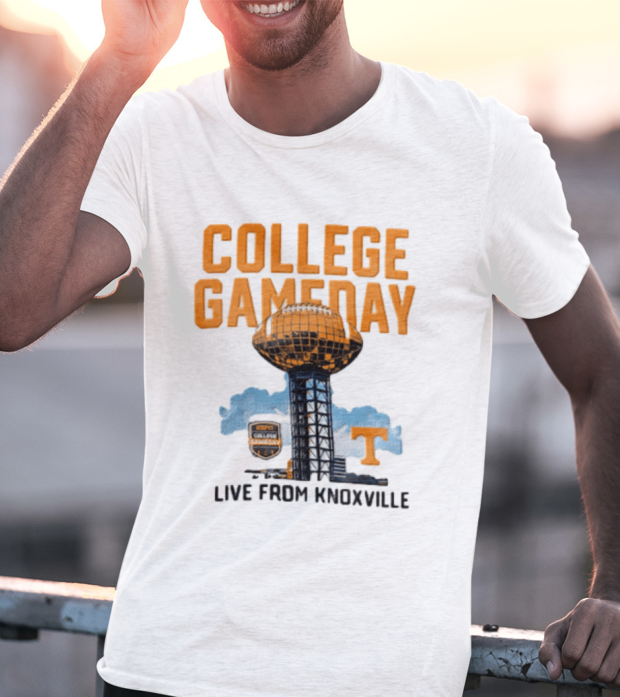 Tennessee Volunteers College Gameday Live From Knoxville Football T-Shirt