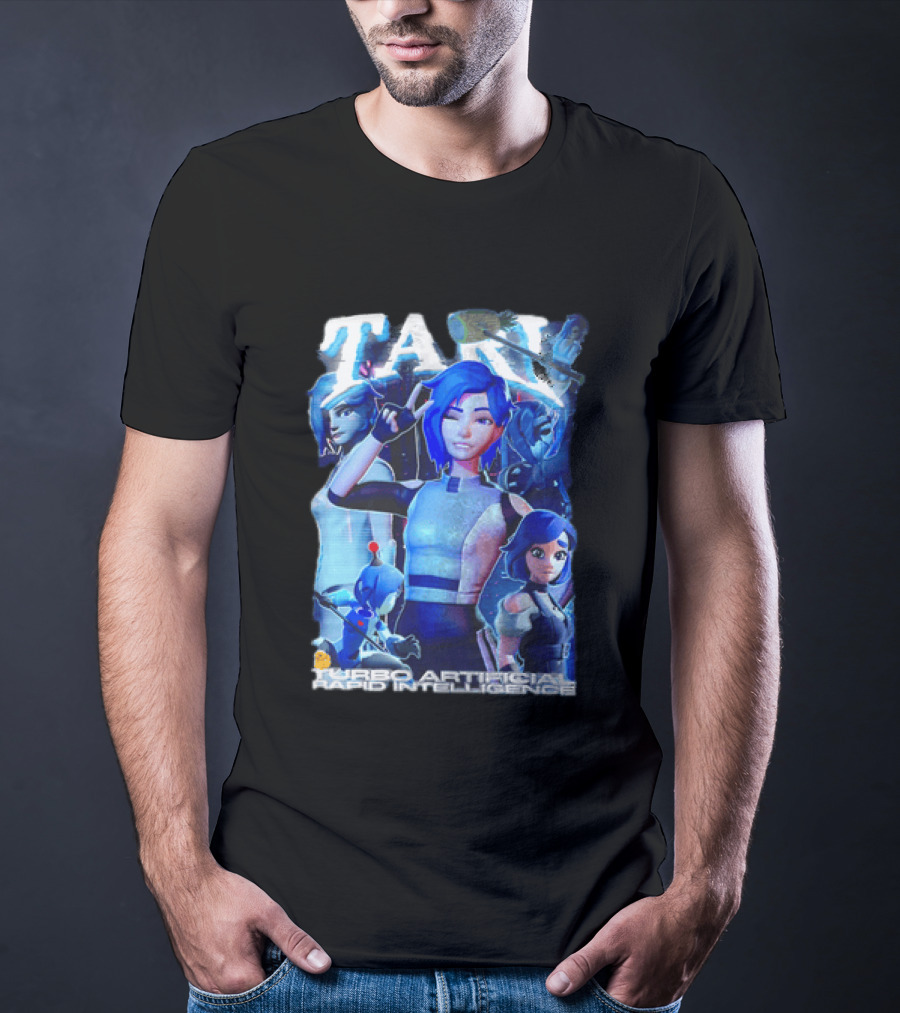 Tari Turbo Artificial Rapid Intelligence Character Montage T-Shirt