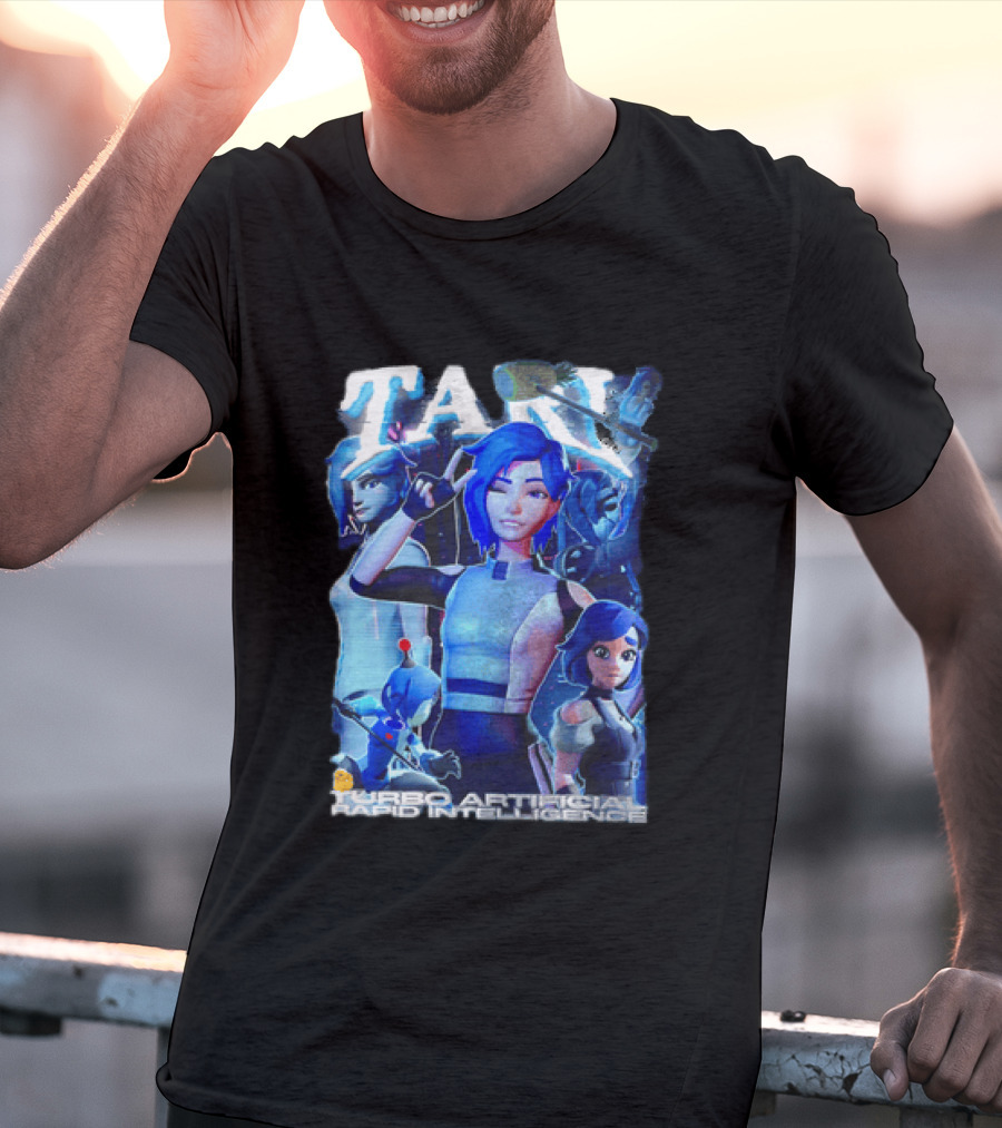 Tari Turbo Artificial Rapid Intelligence Character Montage T-Shirt