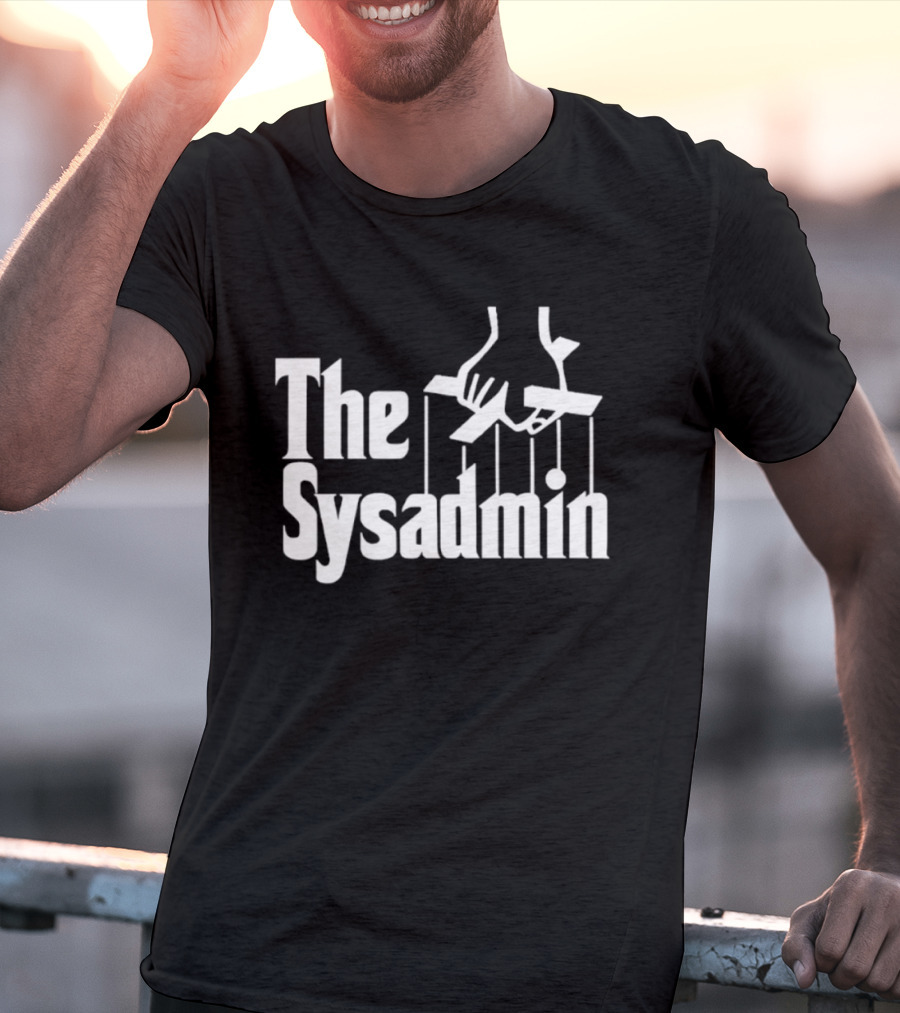 The Sysadmin Puppet Master System Administrator Iconic Hands Strings T-Shirt
