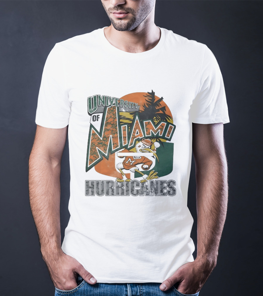 University Of Miami Hurricanes Vintage Sebastion The Ibis T-Shirt
