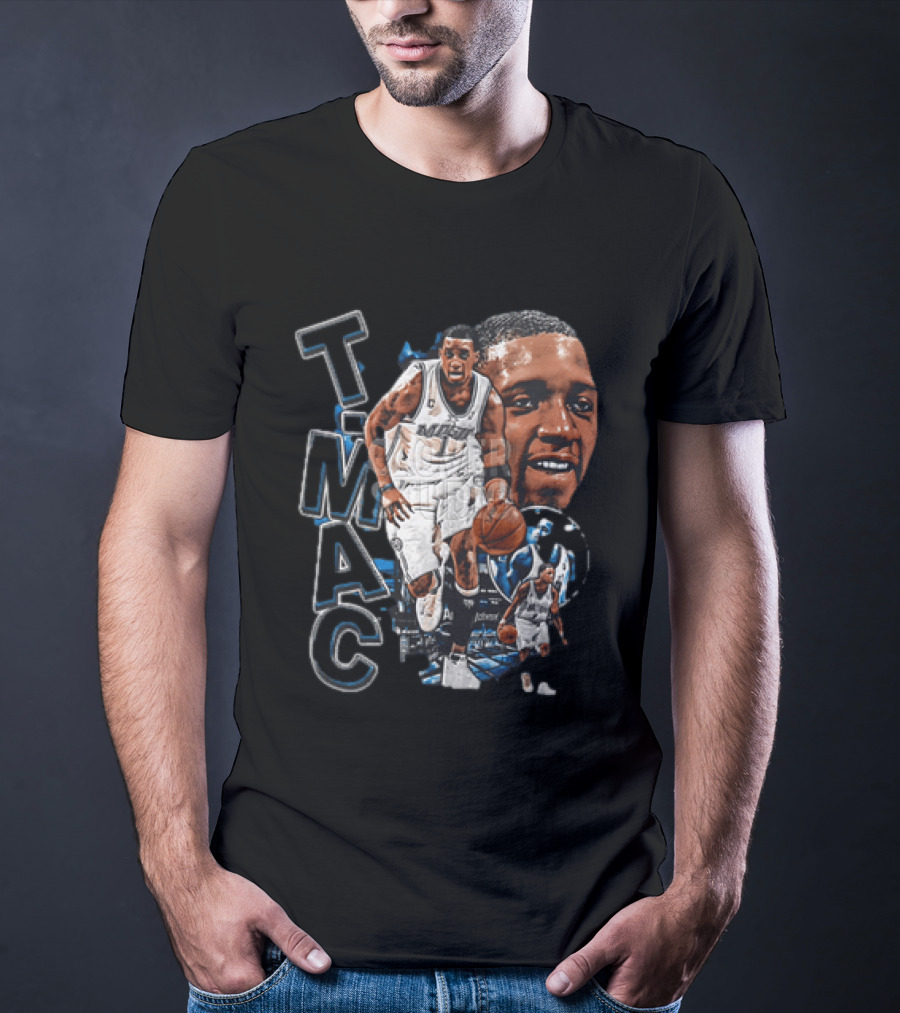 Tracy McGrady MAC Orlando Magic NBA Basketball Player 2 Sided T-Shirt