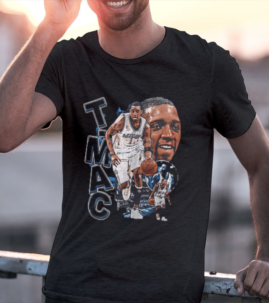 Tracy McGrady MAC Orlando Magic NBA Basketball Player 2 Sided T-Shirt