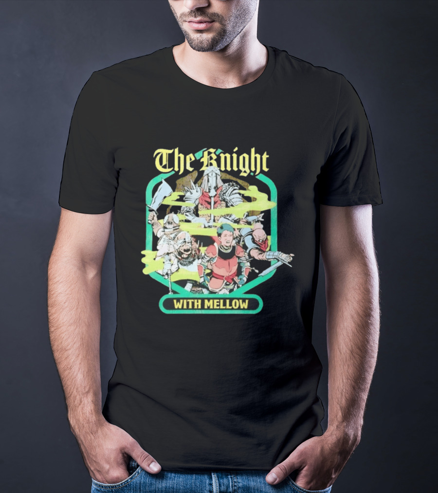 The Knight With Mellow Distressed Fantasy Warrior T-Shirt