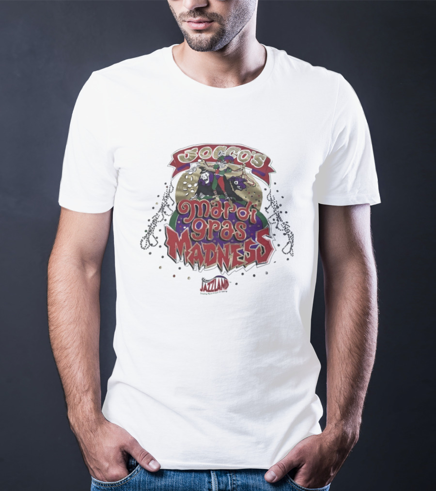 Jocco's Mardi Gras Madness Jazzland Park New Orleans Celebration Event T-Shirt