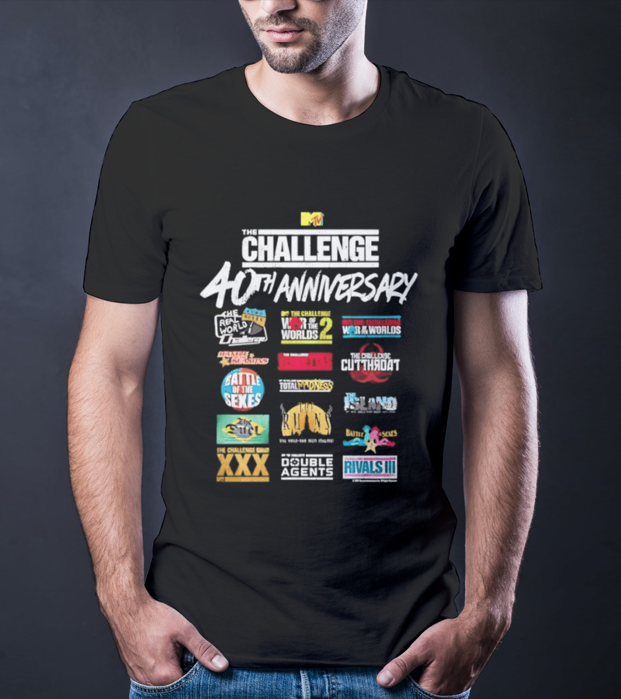Challenge 40th Anniversary MTV Series Reality TV Road Rules Battle Of The Sexes Rivals III Gauntlet Inferno Ct Tamburello T-Shirt