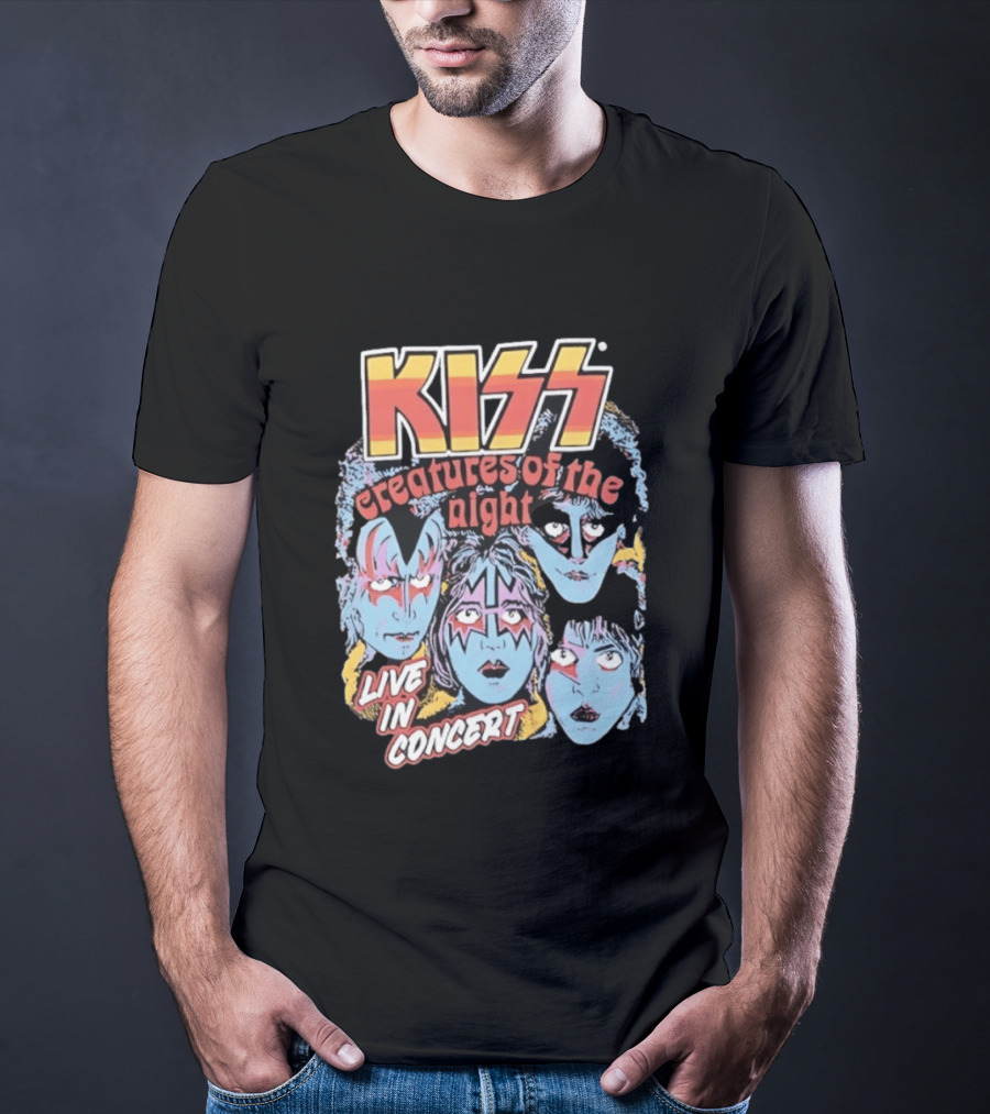 KISS Creatures Of The Night Live In Concert Face T-Shirt