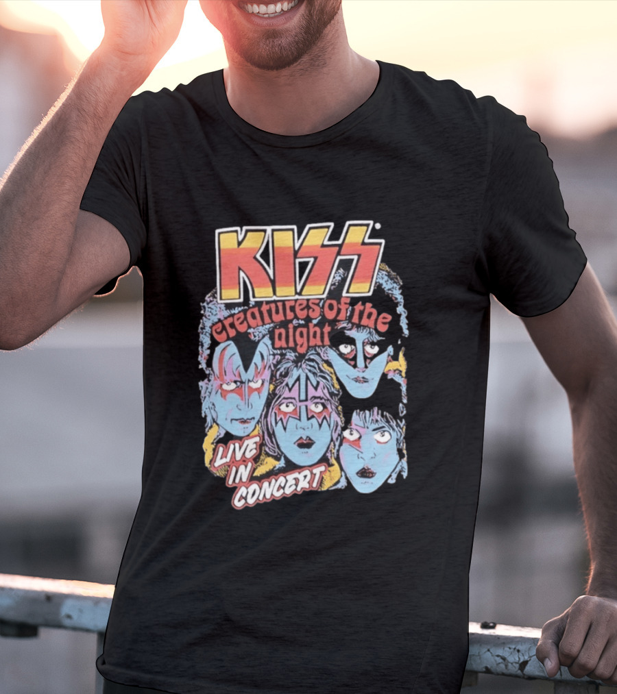 KISS Creatures Of The Night Live In Concert Face T-Shirt