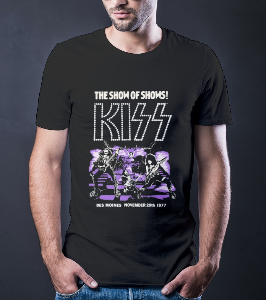 Kiss The Show Of Shows Des Moines November 29 1977 T-Shirt