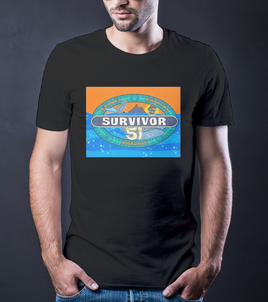Survivor 51 Outwit Outplay Outlast Whale And Ship Reality TV T-Shirt