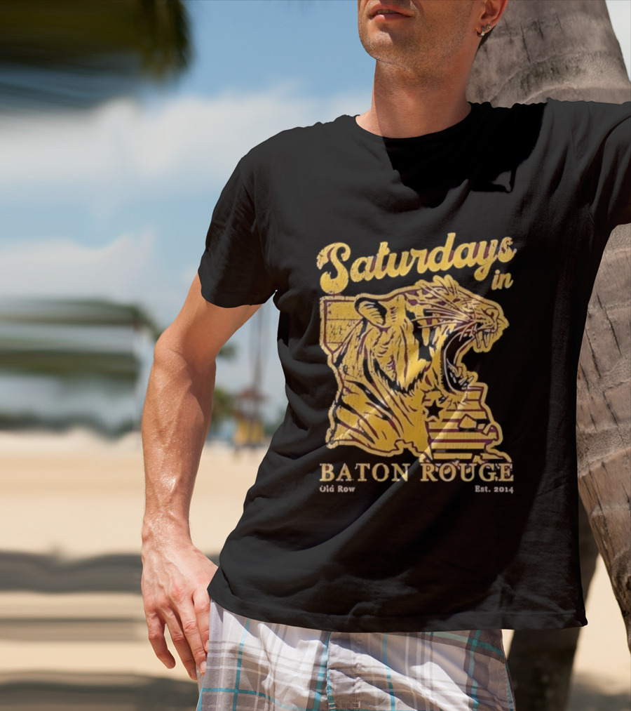 Saturdays In Baton Rouge Tiger Old Row Est 2009 T-Shirt